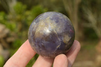 Polished Small Purple Lepidolite Spheres (Rubellite Inclusions on some) x 6 From Madagascar - TopRock