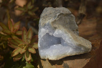 Natural Blue Lace Agate Geode Specimens  x 12 From Nsanje, Malawi - Toprock Gemstones and Minerals 