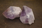 Natural Single Jacaranda Amethyst Crystals x 12 From Zambia - Toprock Gemstones and Minerals 