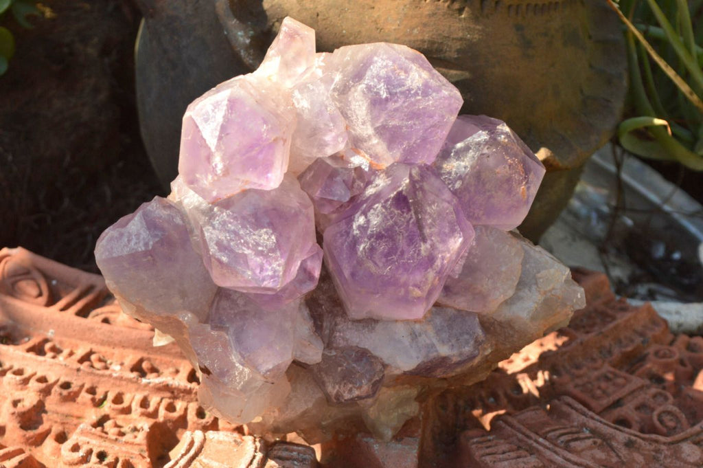 Natural Jacaranda Amethyst Quartz Clusters x 2 From Zambia - TopRock
