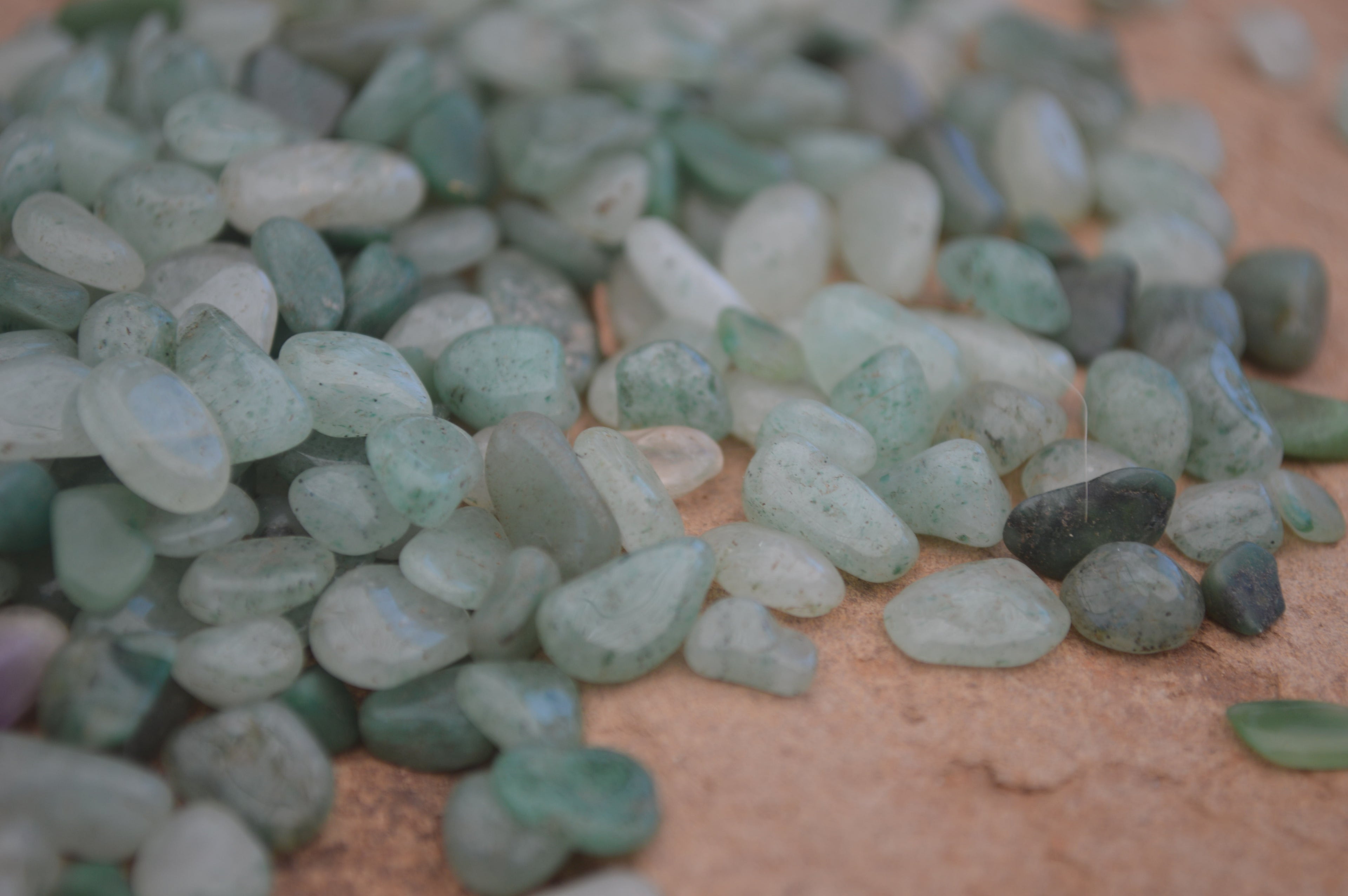 Polished Mini Craft Aventurine Tumble Stones - Sold per 500 g - From Zimbabwe - Toprock Gemstones and Minerals 