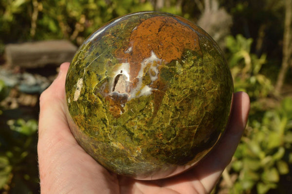 Polished Vibrant Green Opal Sphere x 1 From Madagascar - TopRock