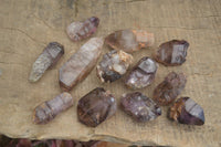Natural Window Amethyst Crystals  x 12 From Chiredzi, Zimbabwe - Toprock Gemstones and Minerals 
