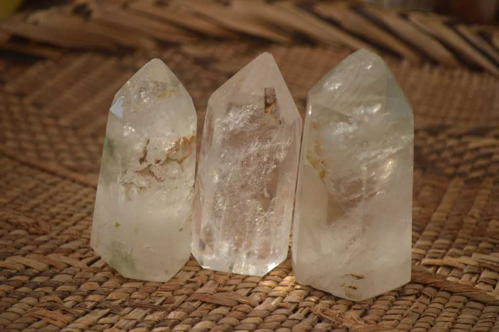 Polished  Lovely Mixed Quartz Points x 8 From Madagascar - Toprock Gemstones and Minerals 