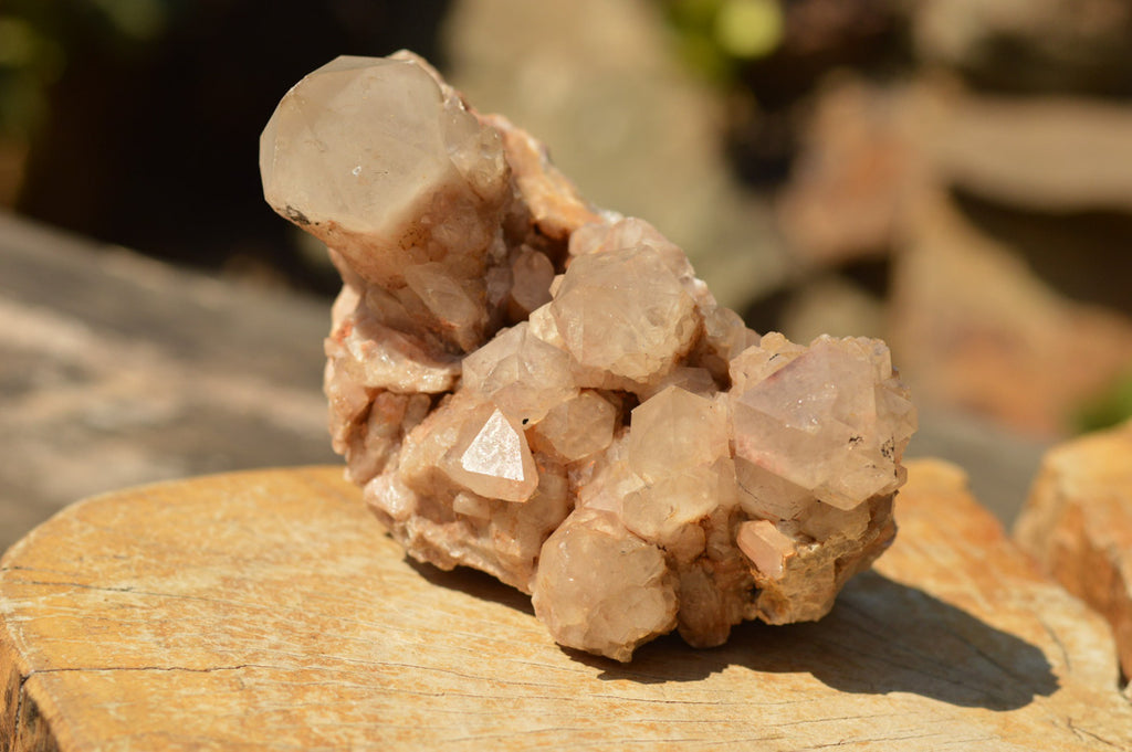 Natural Smokey Phantom Quartz Clusters x 2 From Luena, Congo - TopRock