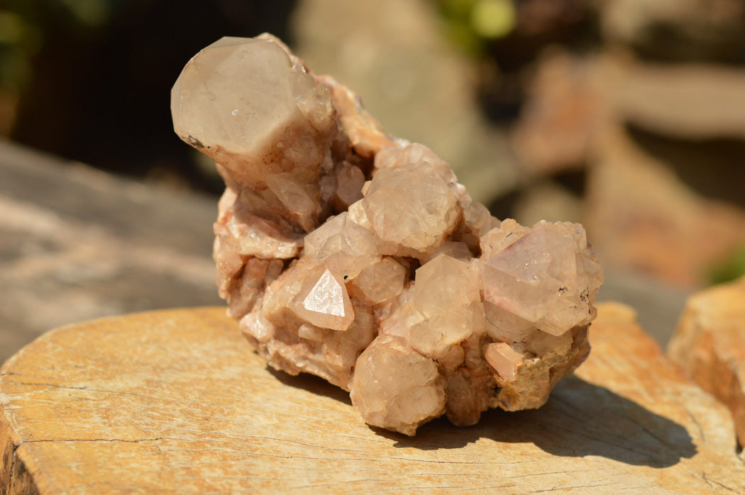 Natural Smokey Phantom Quartz Clusters x 2 From Luena, Congo - TopRock