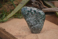 Polished Rare Emerald Mica In Matrix Standing Free Forms x 1 From Mutoko, Zimbabwe - Toprock Gemstones and Minerals 