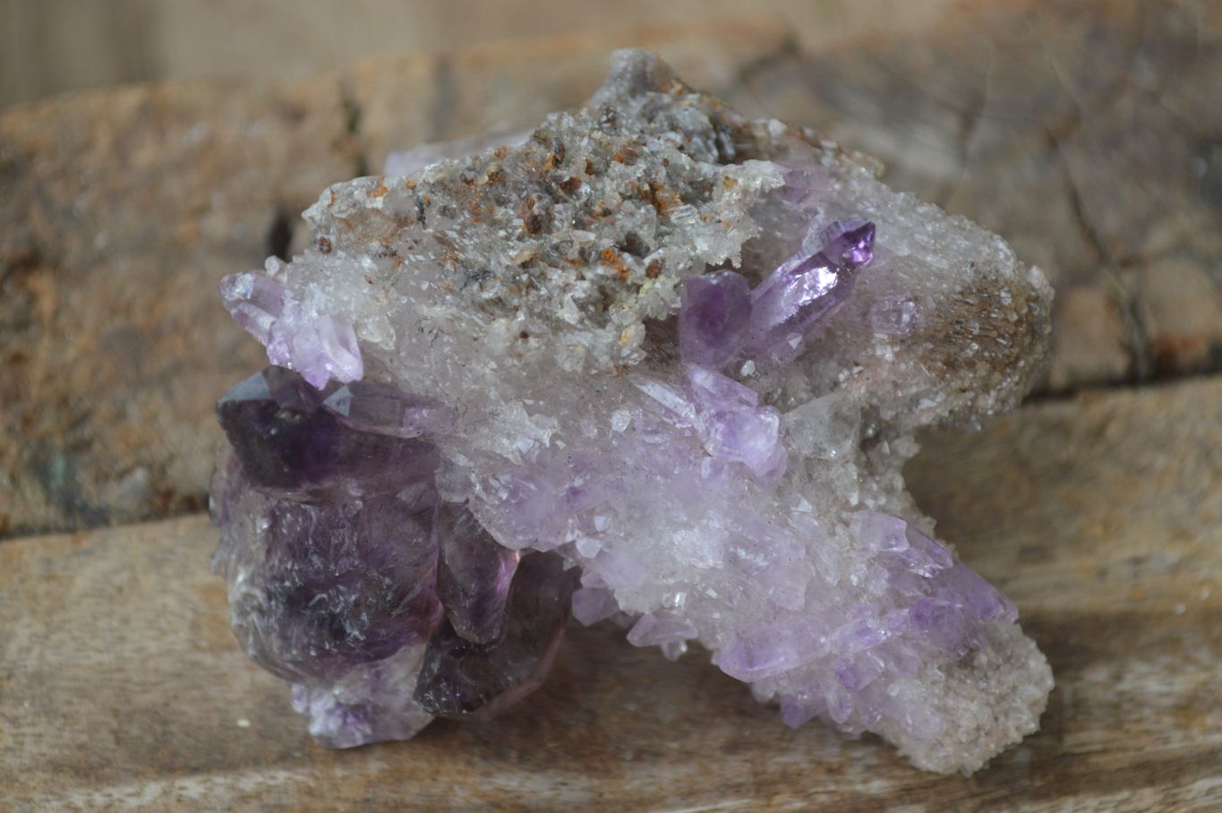 Natural Large Smokey Amethyst / Window Amethyst Crystals  x 6 From Chiredzi, Zimbabwe - Toprock Gemstones and Minerals 