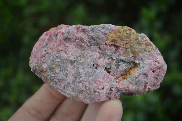 Natural Rough & Polished Rhodonite Specimens  x 5 From Zimbabwe - TopRock