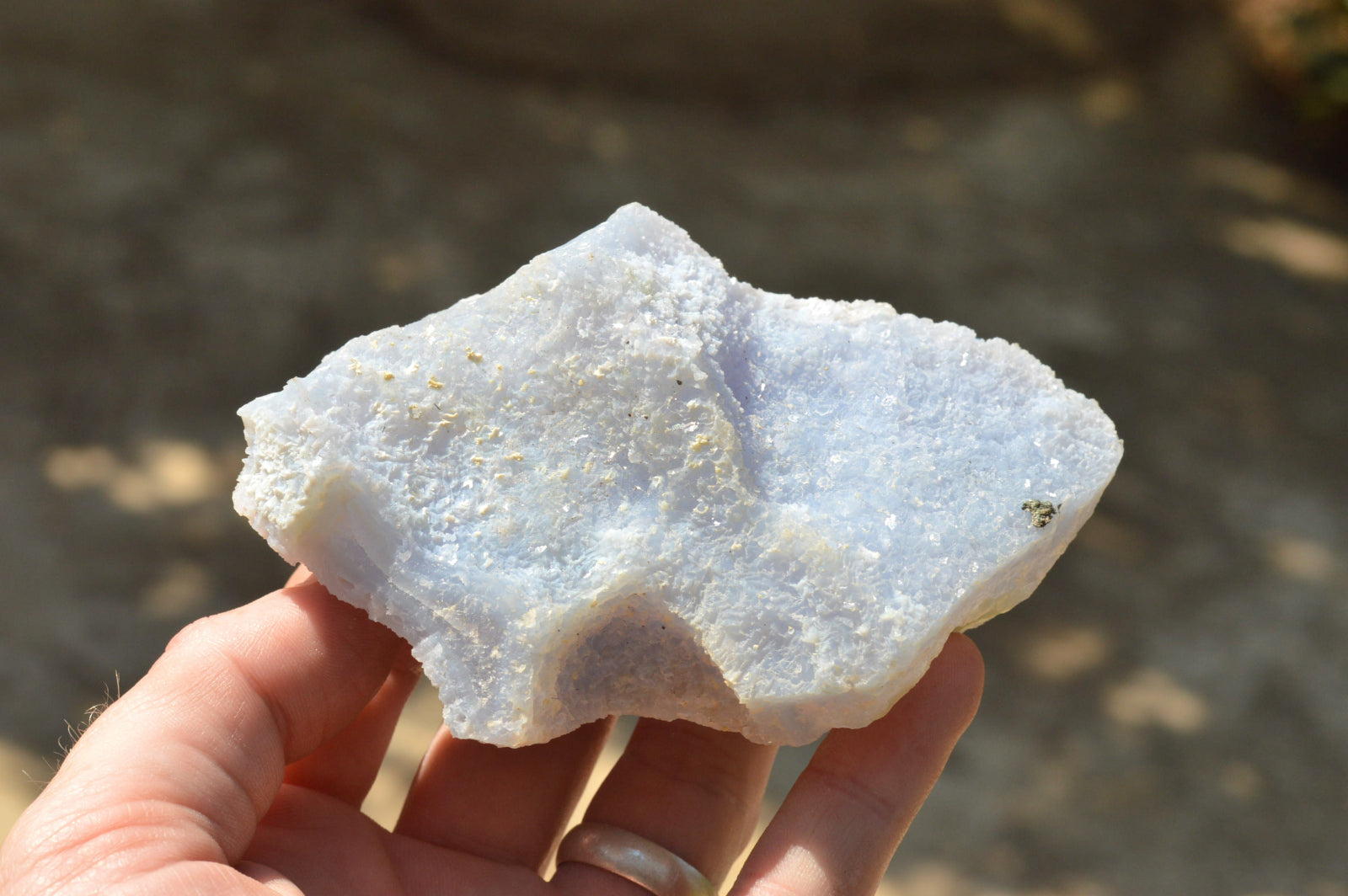 Natural Etched Blue Chalcedony Agate Specimens  x 7 From Nsanje, Malawi - TopRock