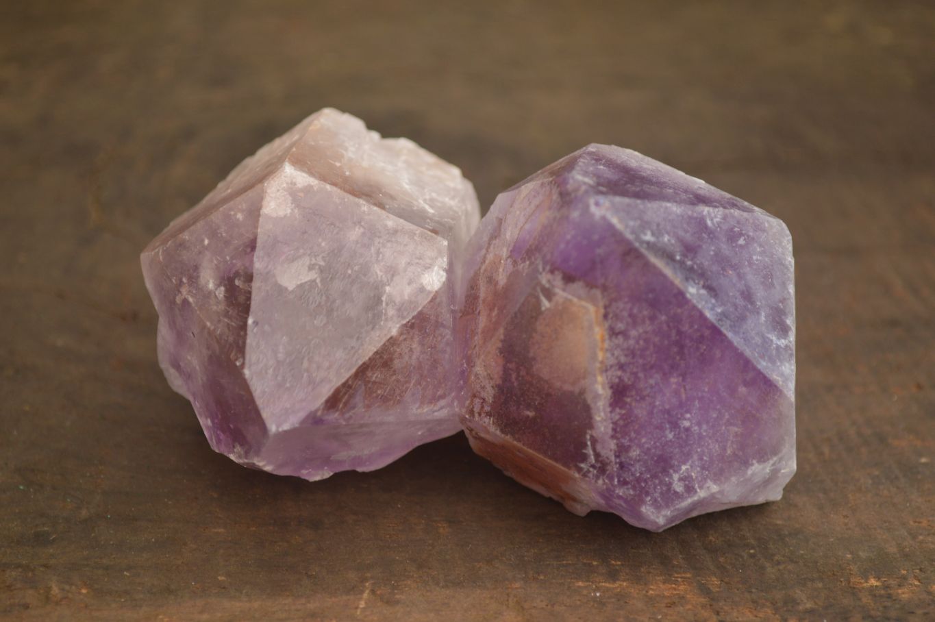 Natural Single Jacaranda Amethyst Crystals x 12 From Zambia - Toprock Gemstones and Minerals 