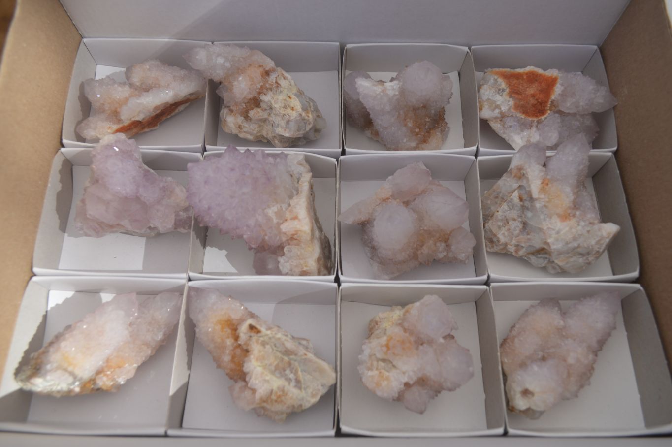 Natural Mixed Spirit Quartz Clusters x 12 From Boekenhouthoek, South Africa - Toprock Gemstones and Minerals 