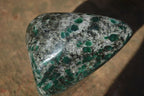 Polished Rare Emerald Mica In Matrix Standing Free Forms x 1 From Mutoko, Zimbabwe - Toprock Gemstones and Minerals 