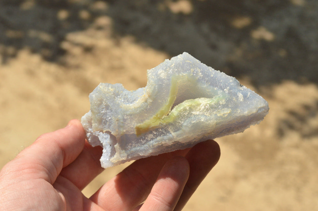 Natural Etched Blue Chalcedony Agate Specimens  x 7 From Nsanje, Malawi - TopRock