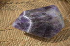 Polished Chevron Amethyst Point x 1 From Zambia - Toprock Gemstones and Minerals 
