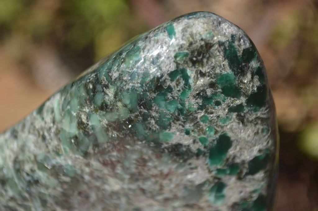 Polished Rare Emerald Mica In Matrix Standing Free Forms x 1 From Mutoko, Zimbabwe - Toprock Gemstones and Minerals 