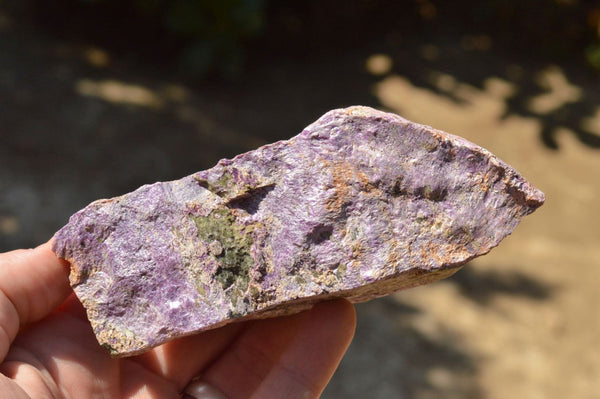 Natural Rough Purple Stichtite With Green Serpentine Specimens  x 7 From Barberton, South Africa - TopRock