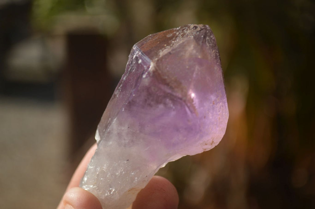 Natural Single Jacaranda Amethyst Crystals x 12 From Zambia - Toprock Gemstones and Minerals 