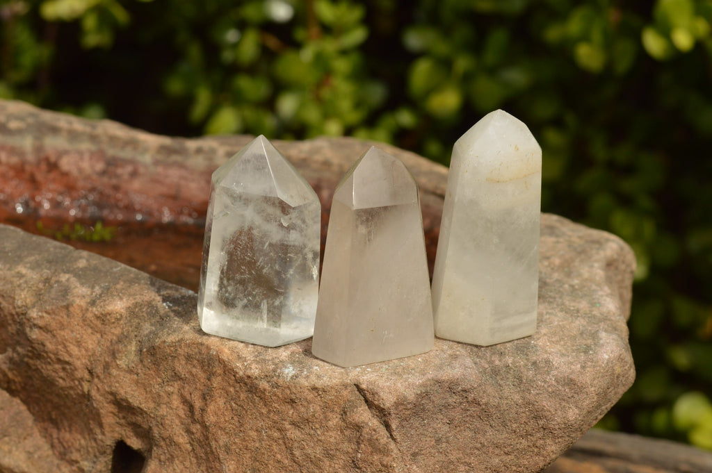 Polished Stunning Semi Optic Quartz Points  x 12 From Madagascar - TopRock