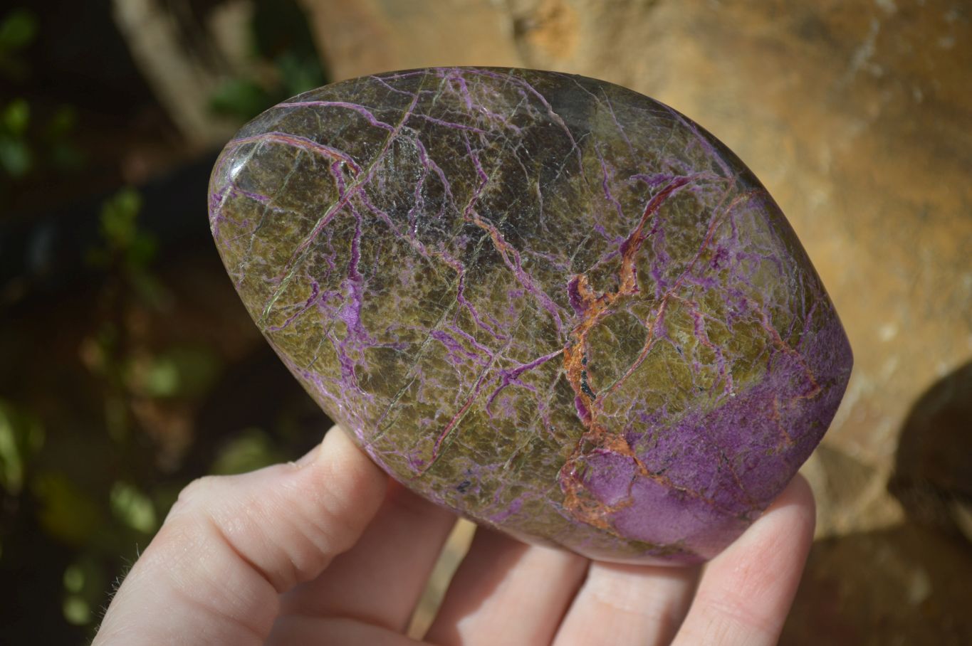 Polished Stichtite & Serpentine Standing Free Forms x 4 From Barberton, South Africa - Toprock Gemstones and Minerals 