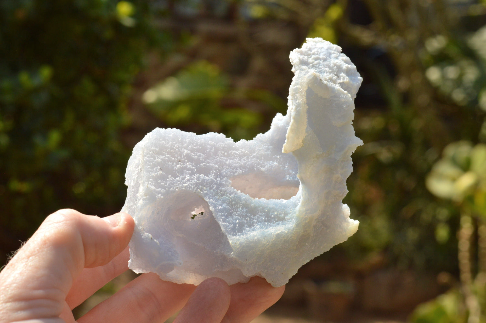 Natural Etched Blue Chalcedony Agate Specimens  x 7 From Nsanje, Malawi - TopRock