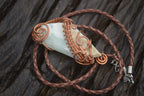 Polished Mixed Copper Wire Wrapped Pendants  x 6 From Madagascar - Toprock Gemstones and Minerals 