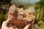 Natural Smokey Phantom Quartz Clusters x 2 From Luena, Congo - TopRock