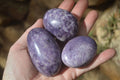 Polished Purple Lepidolite Palm Stones  x 12 From Zimbabwe - Toprock Gemstones and Minerals 