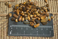 Polished Mini Craft Golden Tigers Eye Tumble Stones - Sold per 500 g - From Prieska, South Africa - Toprock Gemstones and Minerals 