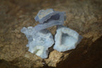 Natural Etched Blue Chalcedony Specimens  x 35 From Nsanje, Malawi - Toprock Gemstones and Minerals 