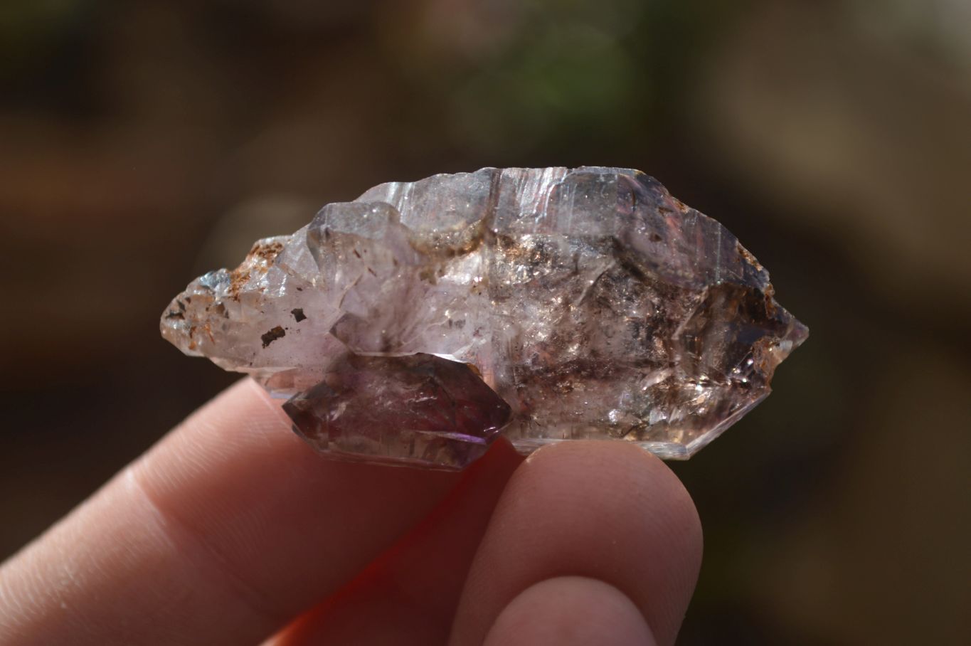 Natural Window Amethyst Crystals  x 12 From Chiredzi, Zimbabwe - Toprock Gemstones and Minerals 