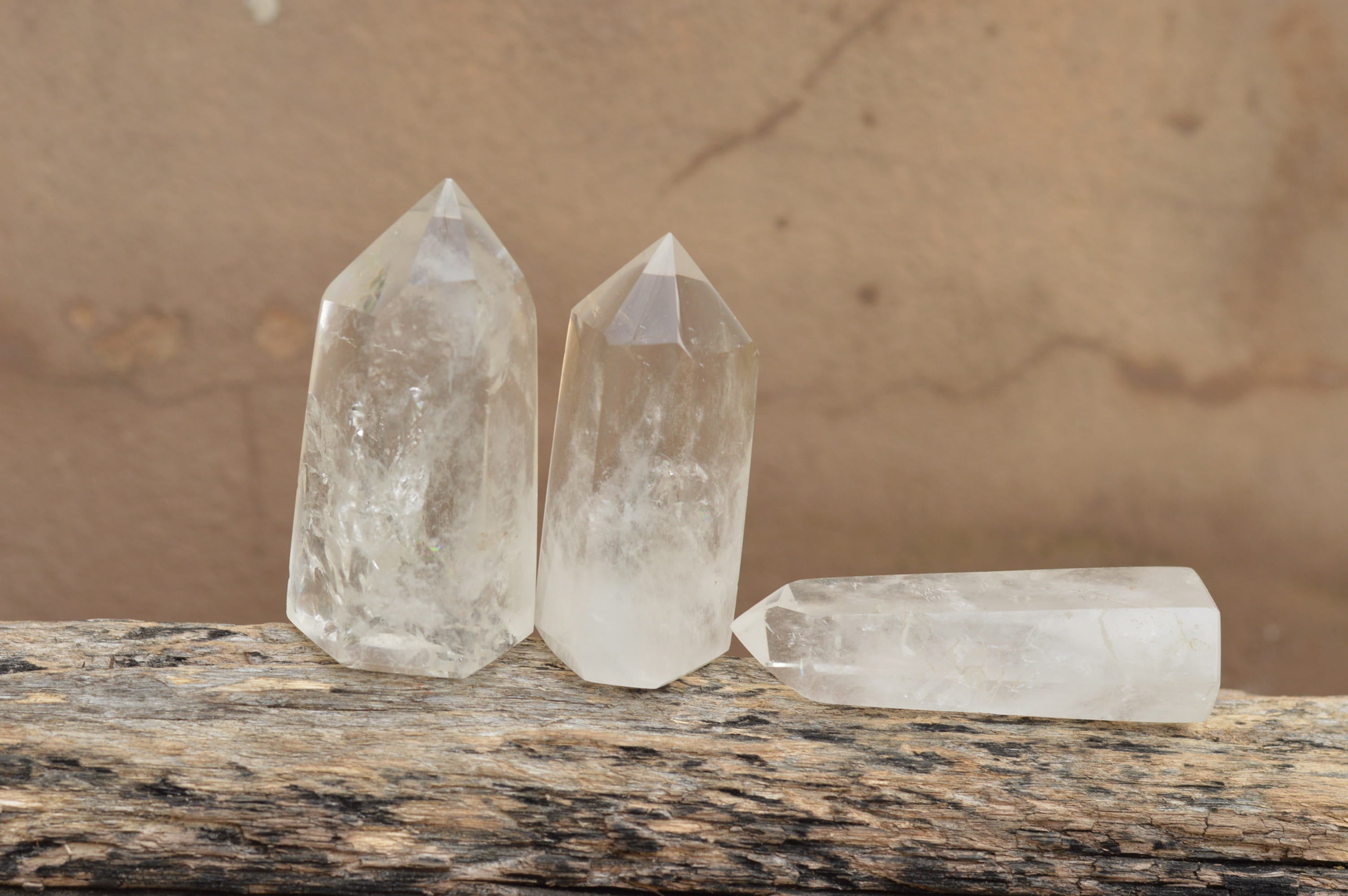 Polished Stunning Semi Optic Quartz Points  x 12 From Madagascar - TopRock