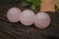 Polished Star Rose Quartz Spheres x 12 From Ambatondrazaka, Madagascar - TopRock