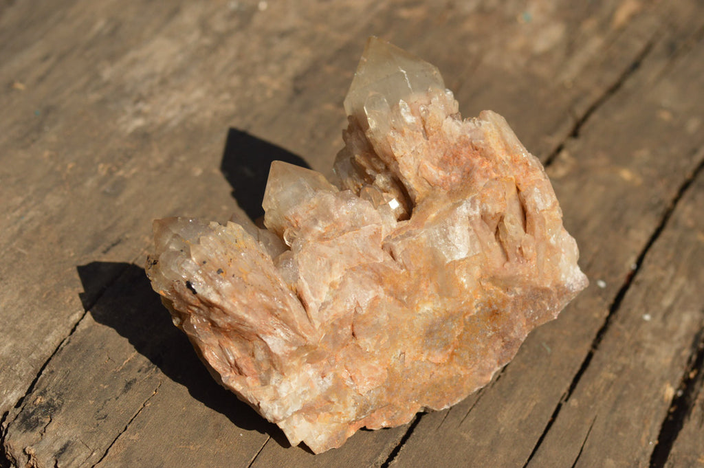 Natural Smokey Phantom Quartz Clusters x 2 From Luena, Congo - TopRock