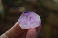 Polished Single Window Amethyst Crystals x 20 From Ankazobe, Madagascar - Toprock Gemstones and Minerals 