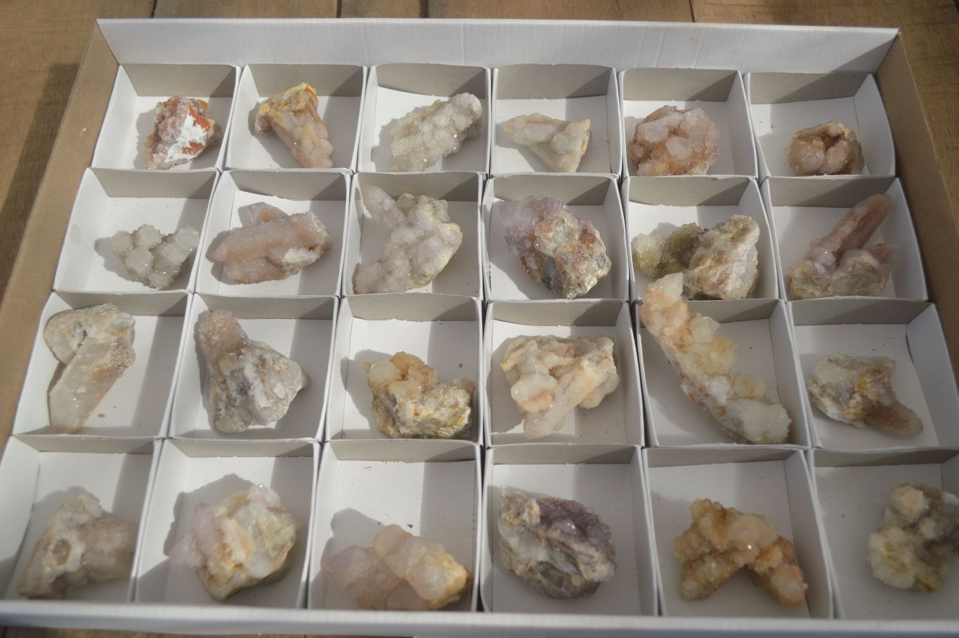 Natural Mixed Spirit Quartz Specimens x 24 From Boekenhouthoek, South Africa - Toprock Gemstones and Minerals 