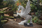 Polished White Marble Pegasus Carving x 1 From Zimbabwe - Toprock Gemstones and Minerals 
