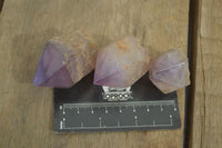 Polished Single Window Amethyst Crystals x 20 From Ankazobe, Madagascar - Toprock Gemstones and Minerals 