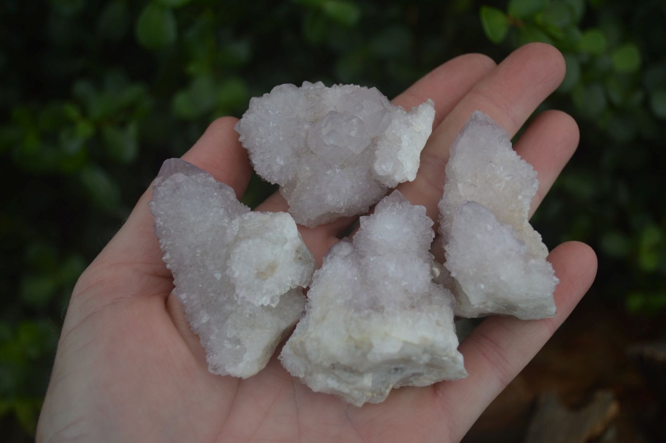 Natural Pale Lilac Spirit Quartz Clusters x 12 From Boekenhouthoek, South Africa - Toprock Gemstones and Minerals 