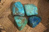 Polished Blue Shattuckite Free Forms  x 4 From Namibia - Toprock Gemstones and Minerals 