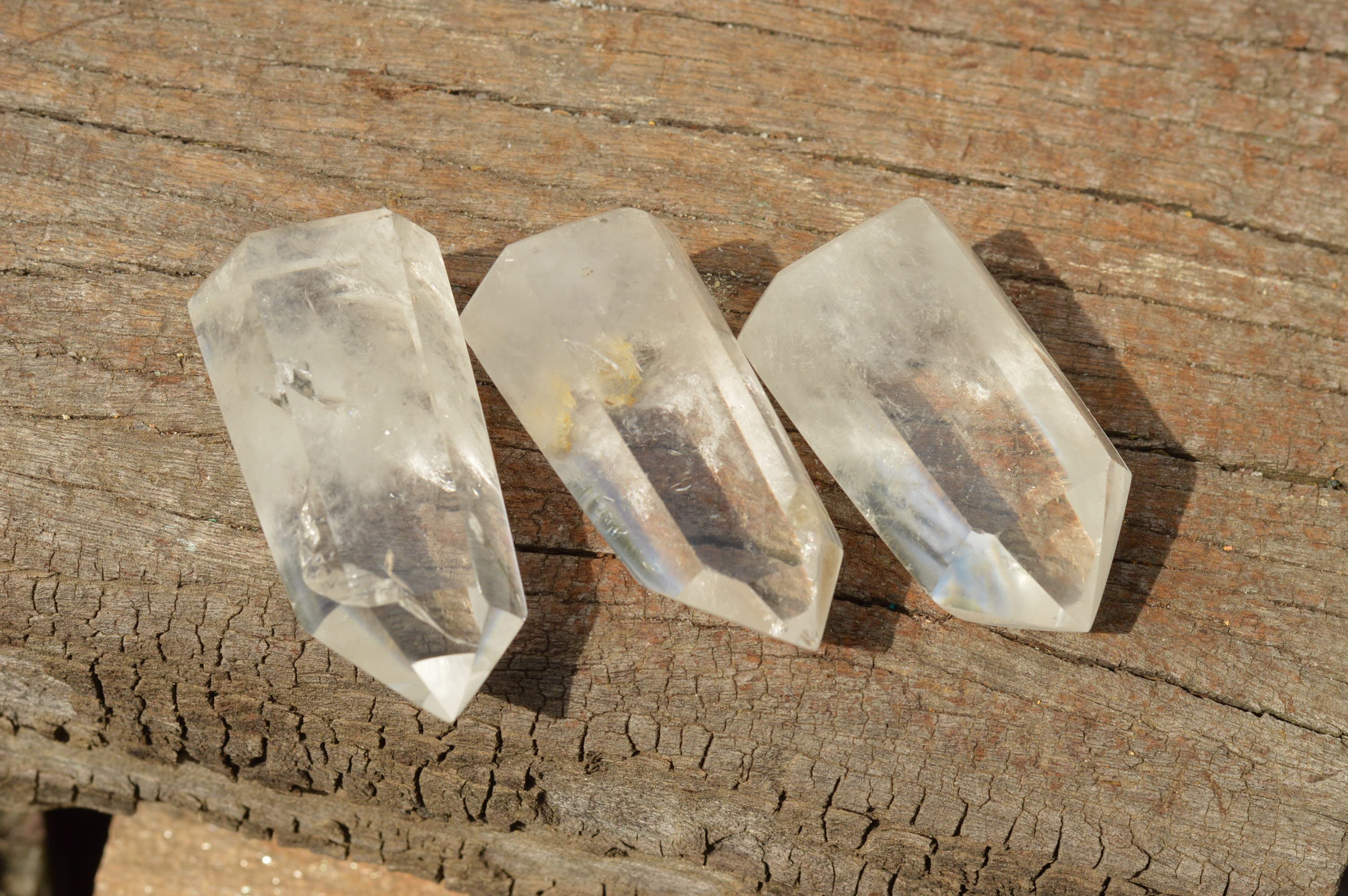 Polished Stunning Semi Optic Quartz Points  x 12 From Madagascar - TopRock