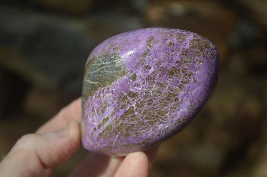 Polished Stichtite & Serpentine Standing Free Forms x 4 From Barberton, South Africa - Toprock Gemstones and Minerals 
