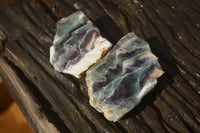 Polished  One Side Polished Watermelon Fluorite Pieces  x 6 From Uis, Namibia - Toprock Gemstones and Minerals 