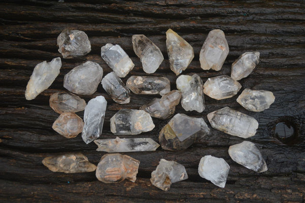 Polished Clear Bright & Smokey Brandberg Crystals - Sold per 493 g (63 per box) - From Brandberg Mountain, Namibia - TopRock