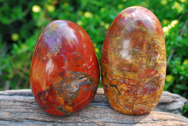 Polished Red Jasper Standing Free Forms x 4 From Madagascar - TopRock