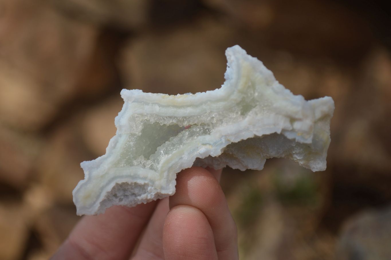 Natural Etched Blue Chalcedony Specimens  x 35 From Nsanje, Malawi - Toprock Gemstones and Minerals 