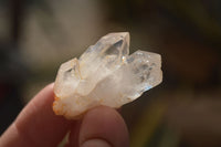 Natural Small Clear & Smokey Quartz Crystals  x 48 From Brandberg, Namibia - Toprock Gemstones and Minerals 