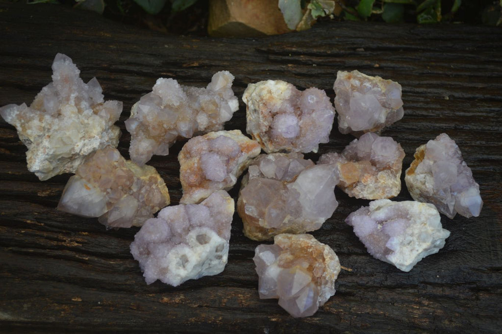 Natural Mixed Spirit Amethyst Quartz Clusters  x 12 From Boekenhouthoek, South Africa - Toprock Gemstones and Minerals 