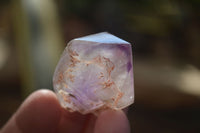 Polished Single Window Amethyst Crystals x 20 From Ankazobe, Madagascar - Toprock Gemstones and Minerals 