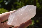 Polished Double Terminated Rose Quartz Points x 6 From Madagascar - TopRock
